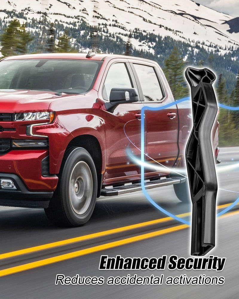TIKSCIENCE 84129825 Black Hood Latch Release Handle Fit for Chevrolet Silverado 1500 2019 2020 2021 2022 2023 2024 2025, Hood Latch Release Handle - Image 2